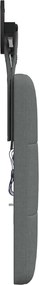 vidaXL Κεφαλάρι κρεβατιού κρεμαστό Σκούρο Γκρι Ύφασμα