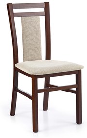 60-24937 HUBERT 8 chair color: dark walnut/LARS 07, 1 Τεμάχιο