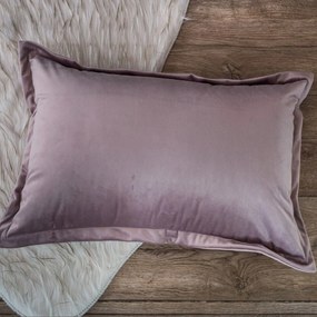 Μαξιλάρι Διακοσμητικό (Με Γέμιση) Velvet 12 Purple Teoran 30X50 30x50cm Acrylic