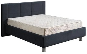 Επενδυμένο Κρεβάτι Uno Cube Navy Blue Διπλό 160x200 εκ. 194x217x115 εκ.