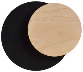 Απλίκα Φωτιστικό Τοίχου 1xG9 Ατσάλι και Ξύλο CIRCLE Made in Poland Emibig-970/2-Μαύρο 970/2