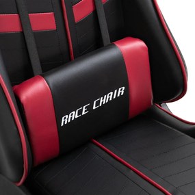 vidaXL Καρέκλα Gaming Μπορντό από Συνθετικό Δέρμα