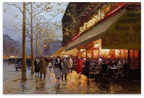 Πίνακας σε καμβά "La Coupole Paris" Megapap ψηφιακής εκτύπωσης 100x70x3εκ.-GP033-0112