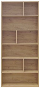 Βιβλιοθήκη Evergin pakoworld mdf σε oak απόχρωση 80x30x180εκ