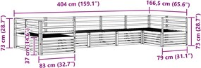 vidaXL Σειρά Καναπέ Εξωτερικού 7 pcs Φυσικό