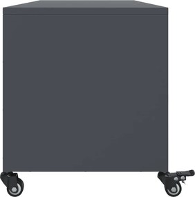 vidaXL Έπιπλο Τηλεόρασης Ανθρακί 100,5x39x43,5εκ. Ατσάλι