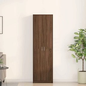 vidaXL Ντουλάπι με ράφι Καφέ δρυς 55 x 25 x 189 εκ. Επεξεργασμένο ξύλο
