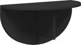 vidaXL Ράφι Τοίχου 2 pcs Μαύρο 48 x 24 x 24 εκ Επεξεργασμένο ξύλο