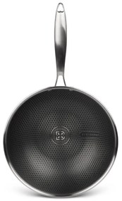 Τηγάνι wok Edenberg EB-7537, 24см, Aνοξείδωτο ατσάλι 18/10, Τριπλή αντικολλητική επίστρωση στο εσωτερικό  Eterna, Inox