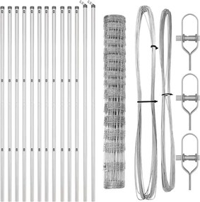 vidaXL Στύλος Περιφράξεων Γαλβανισμένο 25 x 1,2 μ Ατσάλι