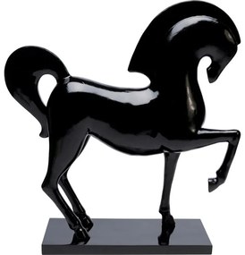 Διακοσμητικό Δαπέδου Περήφανο Άλογο Μαύρο (PL) 58.5 εκ.  55.1x18x58.5 εκ. - Μαύρο