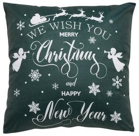 DAS HOME CHRISTMAS ΜΑΞΙΛΑΡΙ ΦΙΓΟΥΡΑΣ 45X45 0771 GREEN