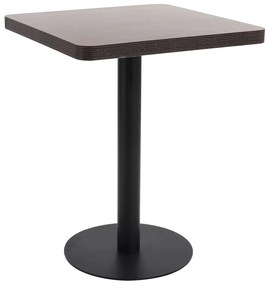 Τραπέζι Bistro Σκούρο Καφέ 60 x 60 εκ. από MDF