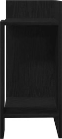 vidaXL Πλαϊνά Τραπεζάκια 2 τεμάχια με Ράφι Μαύρο 25,5x27x60 cm