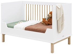 Βρεφικό Κρεβάτι Mika 70x140cm  White + Oak Bopita