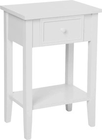 Κομοδίνο Με Συρτάρι & Ράφι (45x30x67) A-S Charme White 102215B