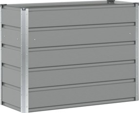 vidaXL Γλάστρα Ανοιχτό γκρι 100 x 40 x 75 cm Ατσάλι