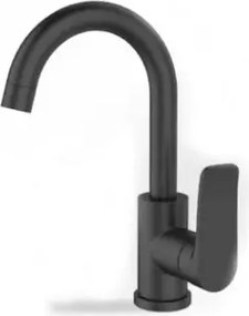 Acquanet Volcano 7005 Black - Μπαταρία νιπτήρα ψηλή μαύρη