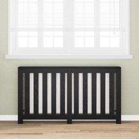 vidaXL Kάλυμμα Καλοριφέρ Μαύρη Δρυός 149x20x82 εκ Φτιαγμένο Ξύλο