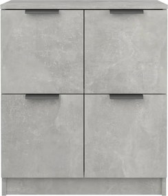 vidaXL Ντουλάπι Γκρι Σκυροδέματος 60x30x70 εκ. από Επεξεργασμένο Ξύλο