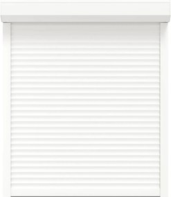 vidaXL Ρολό εισόδου Λευκός 110 x 130 cm Αλουμίνιο και Πολυουρεθάνη