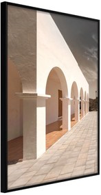 Αφίσα - Sunny Colonnade - 40x60 - Μαύρο - Χωρίς πασπαρτού