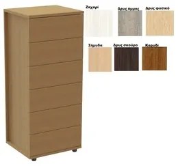 ALFA SET  Συρταριέρα 60x140x52 cm Ξύλινη Με 6 Συρτάρια AS 90050 BEST-90050