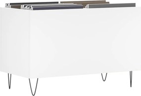 vidaXL Έπιπλο Δίσκων Λευκό 74,5 x 38 x 48 εκ. από Επεξεργασμένο Ξύλο