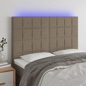 ΚΕΦΑΛΑΡΙ ΚΡΕΒΑΤΙΟΥ LED TAUPE 144X5X118/128 ΕΚ. ΥΦΑΣΜΑΤΙΝΟ 3122426