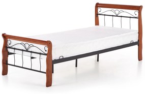 VERONICA bed 90 cm color: ant. cherry/black DIOMMI V-CH-VERONICA_90CM-LOZ DIOMMI-60-21948