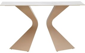 Κονσόλα Gloria Κεραμική Λευκή 140x45x81εκ. - Μπεζ