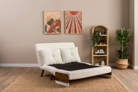 2-Seat Sofa-Bed Cosmo 2-Seater - Teddy White White