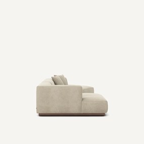 Γωνιακός καναπές αριστερός από λινό βελούδο, JACOPO