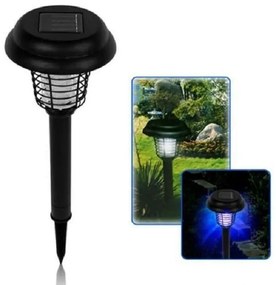 Ηλιακό Led και UV Φωτιστικό Κήπου Μαύρο AHW-312-002