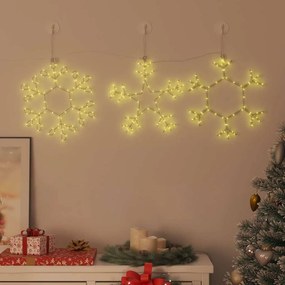vidaXL Χριστουγεννιάτικο Χιόνι 252 LED Θερμό λευκό 44,5 x 38 εκ PVC