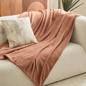 Κουβέρτα Fleece Ημίδιπλη (180x230) A-S Throw Terracotta 120503S