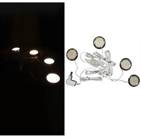 Adeleq Σποτ Σετ 4 Τεμάχια Ip65 Επίτοιχα 230V 6Led Θερμό 30-31400