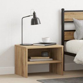 vidaXL Κομοδίνο artisan δρυς 40 x 30 x 30 εκ Επεξεργασμένο ξύλο