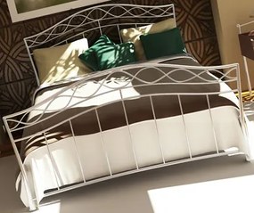 Κρεβάτι Dalida-160x200-Λευκό-Με ποδαρικό
