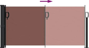 vidaXL Σκίαστρο Πλαϊνό Συρόμενο Καφέ 100 x 500 εκ.