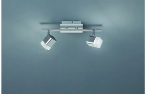 Σποτ Φωτιστικό Οροφής 2xLED 3,5W IP20 Roubaix R82152107 Trio Lighting-R82152107-Νίκελ Ματ R82152107
