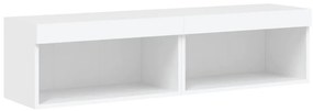 vidaXL Έπιπλα Τηλεόρασης με LED 2 τεμ. Λευκά 60 x 30 x 30 εκ.