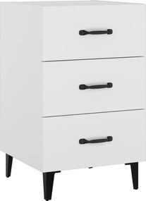 vidaXL Κομοδίνο Λευκό 40 x 40 x 66 εκ. από Επεξεργασμένο Ξύλο