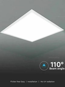 V-TAC Πάνελ LED 29W 230V 110° 3480lm IP20 60x60cm με Samsung Chip Φυσικό Λευκό 20419