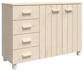 Συρταριέρα HAMAR Καφέ Μελί 113 x 40 x 80 εκ. Μασίφ Ξύλο Πεύκου - Καφέ