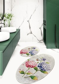 Bathmat Set (2 Pieces) Ortanca Multicolor