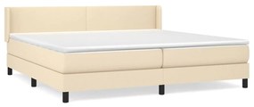 ΚΡΕΒΑΤΙ BOXSPRING ΜΕ ΣΤΡΩΜΑ ΚΡΕΜ 200X200 ΕΚ. ΥΦΑΣΜΑΤΙΝΟ 3129582