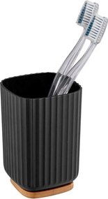 Ποτηροθήκη Μπάνιου (Φ8.5x11) Wenko Rotello Black 25297100