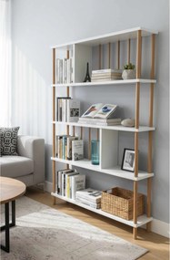 Βιβλιοθήκη Λευκό LUGREGO 90x20x137
