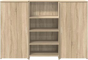 VidaXL Γραφείο υποδοχής Sonoma Δρυς 155x50x103,5εκ. Επεξεργασμένο Ξύλο